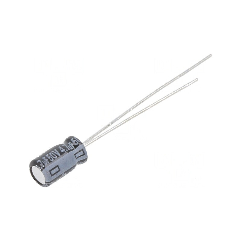 Condensator electrolitic THT 4,7uF 50V Ø4x7mm 1,5mm | Electronic-mag.ro | Componente Electronice