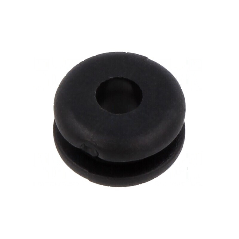Manșon negru Øorif. 8mm Øorif. 4mm pentru panou maxim 2mm | Electronic-mag.ro | Componente Electronice