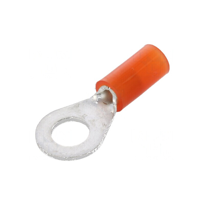 Vârf inelar M5 Ø 5,3mm pentru cablu 0,5-1,5mm² izolată crimpat | Electronic-mag.ro | Componente Electronice