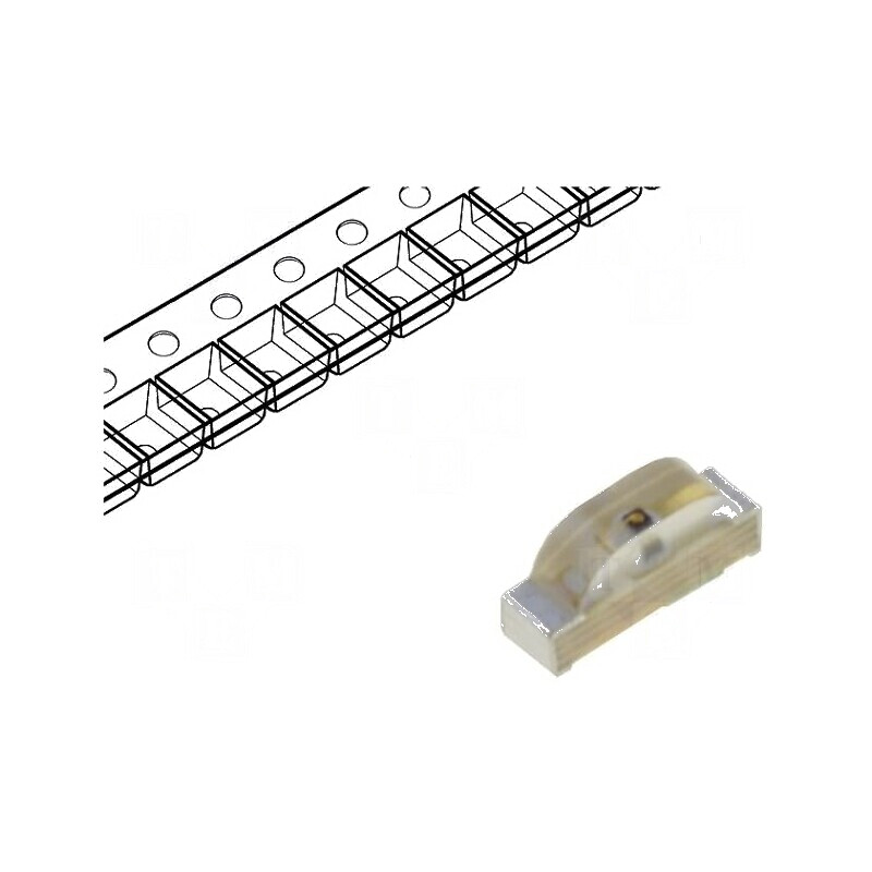 LED SMD 0802 roșie 2,1x1x0,6mm 20mA 630nm | Electronic-mag.ro | Componente Electronice