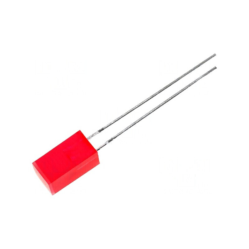 LED roșie pătrată 5x5mm 20mA 110° 3÷8mcd | Electronic-mag.ro | Componente Electronice