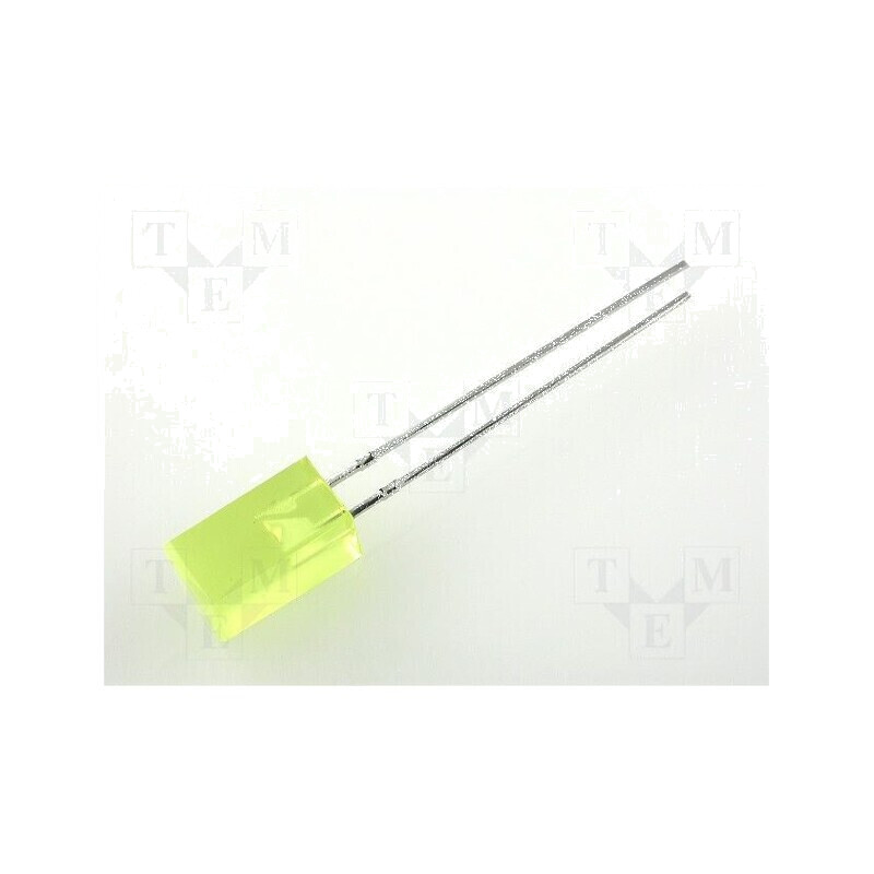 LED galben pătrată 5x5mm 1÷5mcd 110° plat | Electronic-mag.ro | Componente Electronice