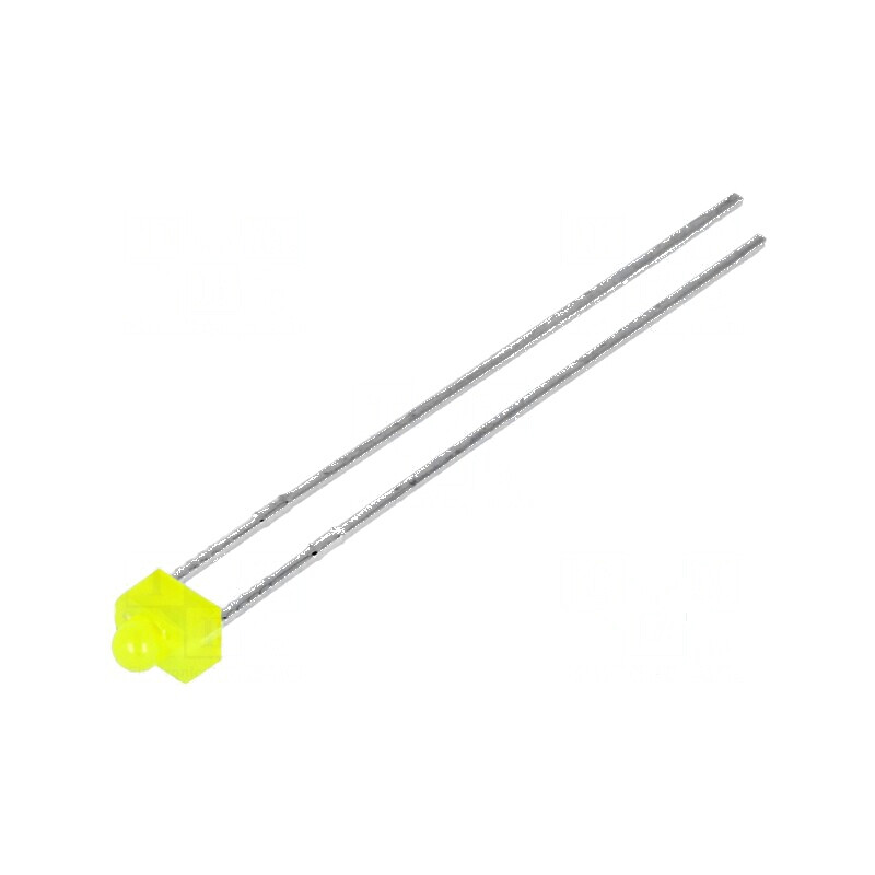 LED galben 1,8mm 5÷8mcd 70° convex | Electronic-mag.ro | Componente Electronice