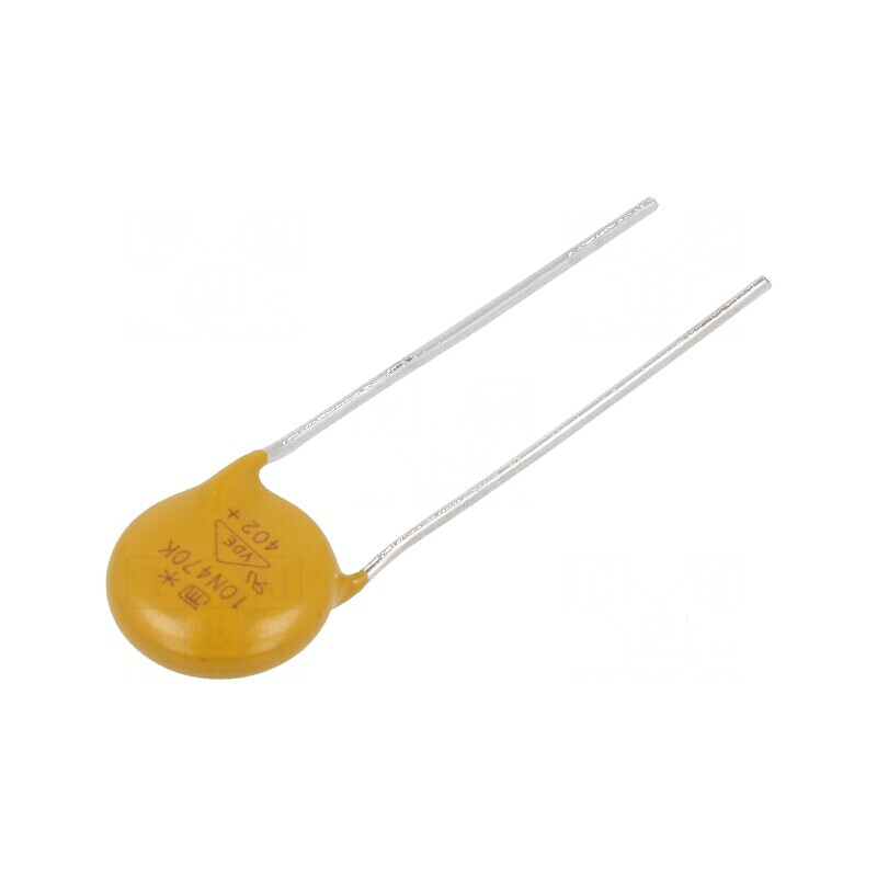 Varistor oxid de zinc 30VAC 38VDC 47V 500A 6J 50mW ±10% | Electronic-mag.ro | Componente Electronice
