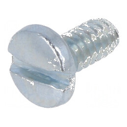Şurub UNC 4-40x6,25 cu cap rotund crestat din oţel zincat | Electronic-mag.ro | Componente Electronice