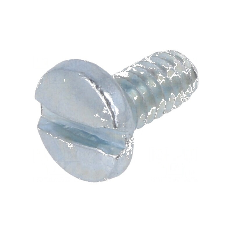 Şurub UNC 4-40x6,25 cu cap rotund crestat din oţel zincat | Electronic-mag.ro | Componente Electronice