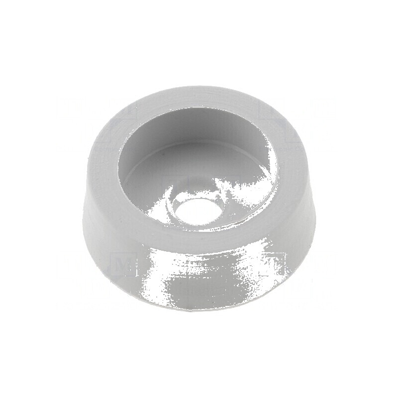 Picioruş gri deschis din gumă Ø14mm, Orificiu Ø2,9mm | Electronic-mag.ro | Componente Electronice