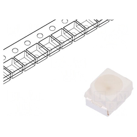 LED SMD 3528 PLCC2 Verde 355-1120mcd 3.5x2.8x1.9mm 120° 20mA | Electronic-mag.ro | Componente Electronice