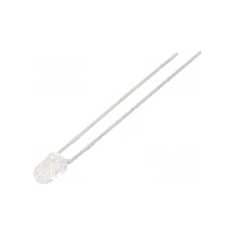 LED 3mm Alb 400-1100mcd 45° Convex | Electronic-mag.ro | Componente Electronice