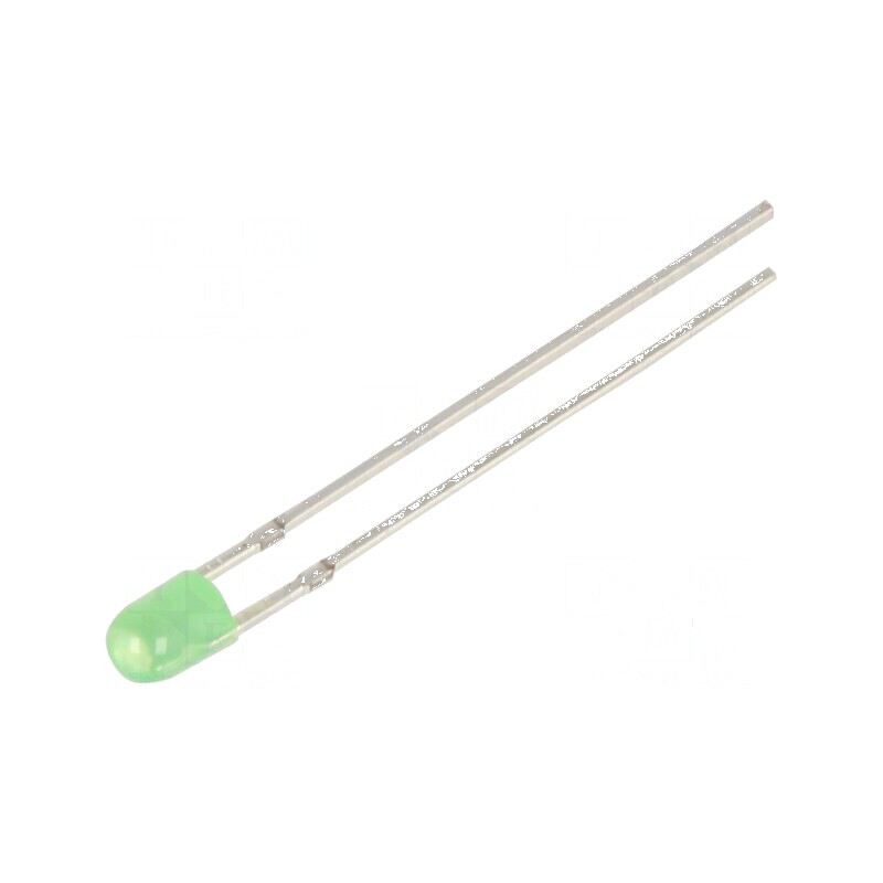 LED 3mm verde 500-750mcd 120° convex -30-85°C | Electronic-mag.ro | Componente Electronice