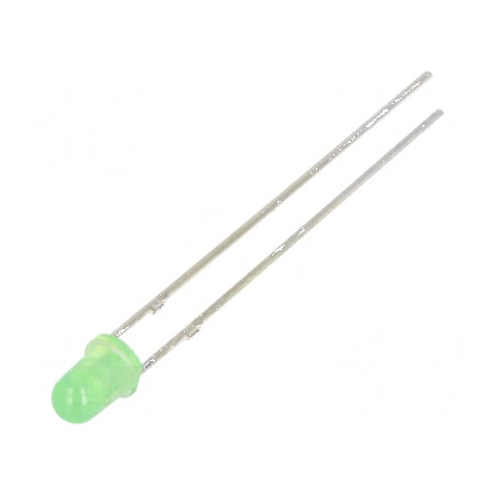 LED 3mm Verde 750-1120mcd 70° Convex | Electronic-mag.ro | Componente Electronice
