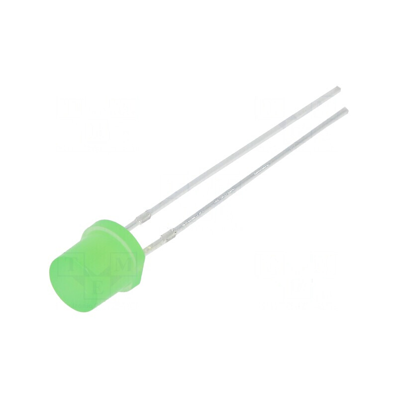 LED 5mm verde 330mcd 140° plat | Electronic-mag.ro | Componente Electronice