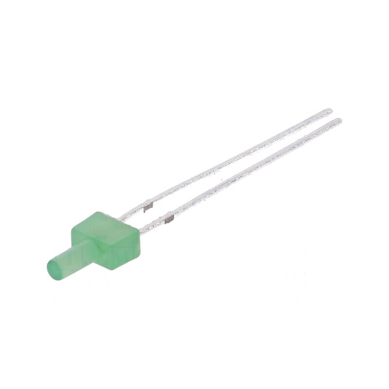 LED 2mm verde 330-500mcd 90° plat 4,8x2,5mm | Electronic-mag.ro | Componente Electronice