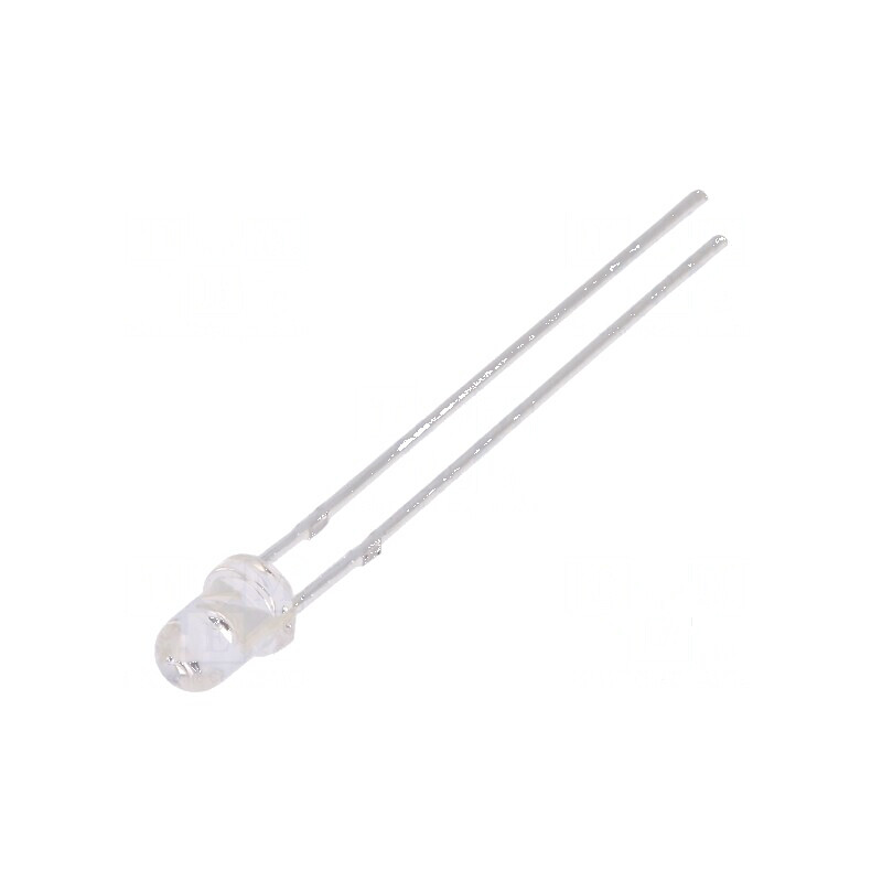 LED 3mm roșie 1560-2500mcd 30° convex | Electronic-mag.ro | Componente Electronice