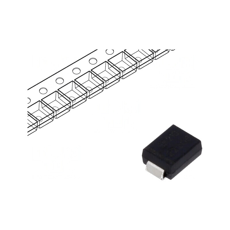 Diodă Schottky SMD 100V 2A SMB pentru redresoare | Electronic-mag.ro | Componente Electronice