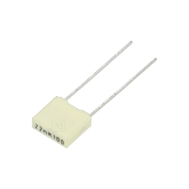 Condensator poliester 22nF 63VAC 100VDC 5mm ±10% THT R82 | Electronic-mag.ro | Componente Electronice