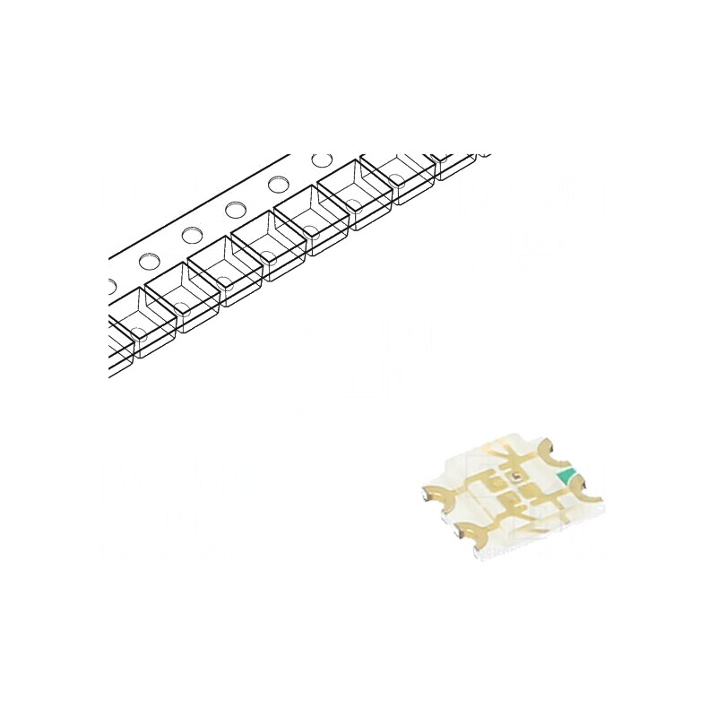 LED SMD 1206 RGB 3,2x2,7mm 140° 1,8-3,4V | Electronic-mag.ro | Componente Electronice