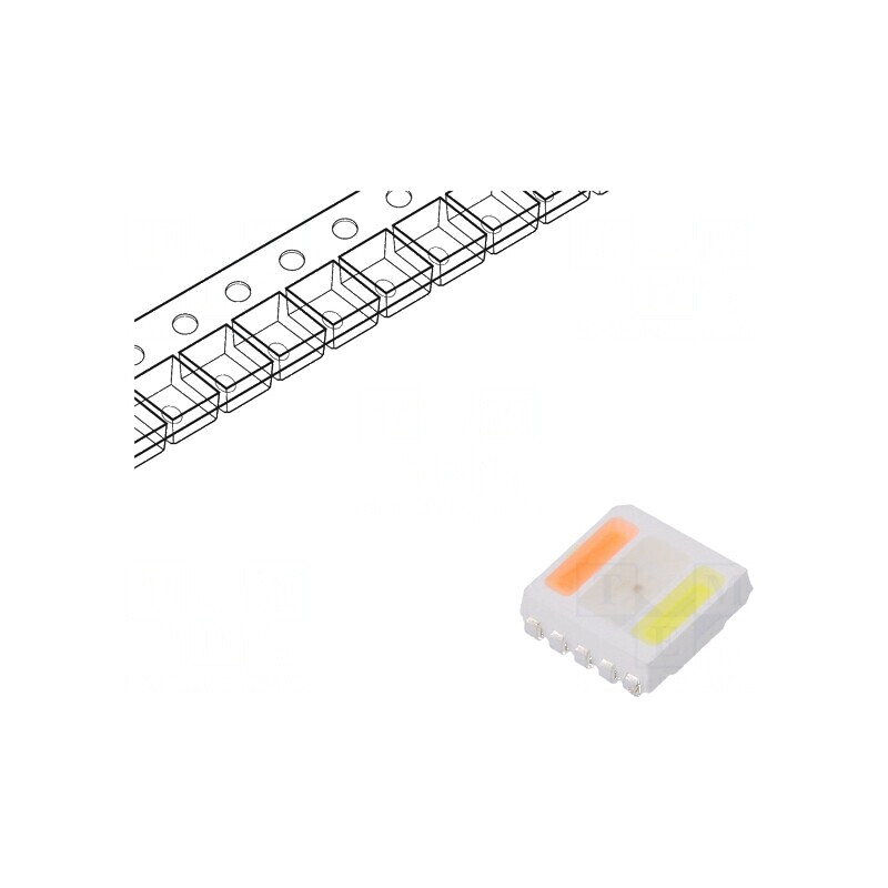 LED SMD 5050 RGBW PLCC10 5,4x5x1,65mm 20mA | Electronic-mag.ro | Componente Electronice