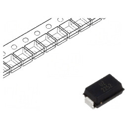 Diodă TVS bidirecțională 0,4kW 26,7-29,5V 10,3A SMA | Electronic-mag.ro | Componente Electronice