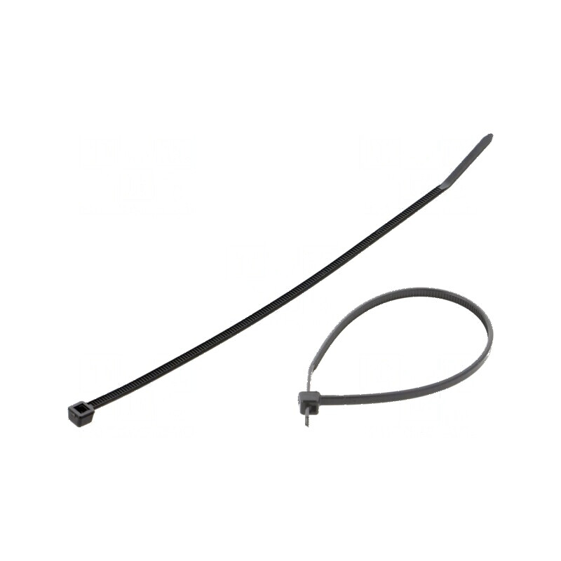 Colier de strângere poliamidă 80N negru 139mm x 2,5mm | Electronic-mag.ro | Componente Electronice