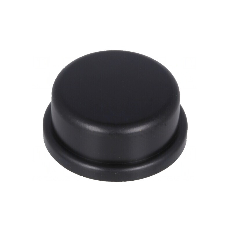 Tastă rotundă neagră Ø13mm | Electronic-mag.ro | Componente Electronice