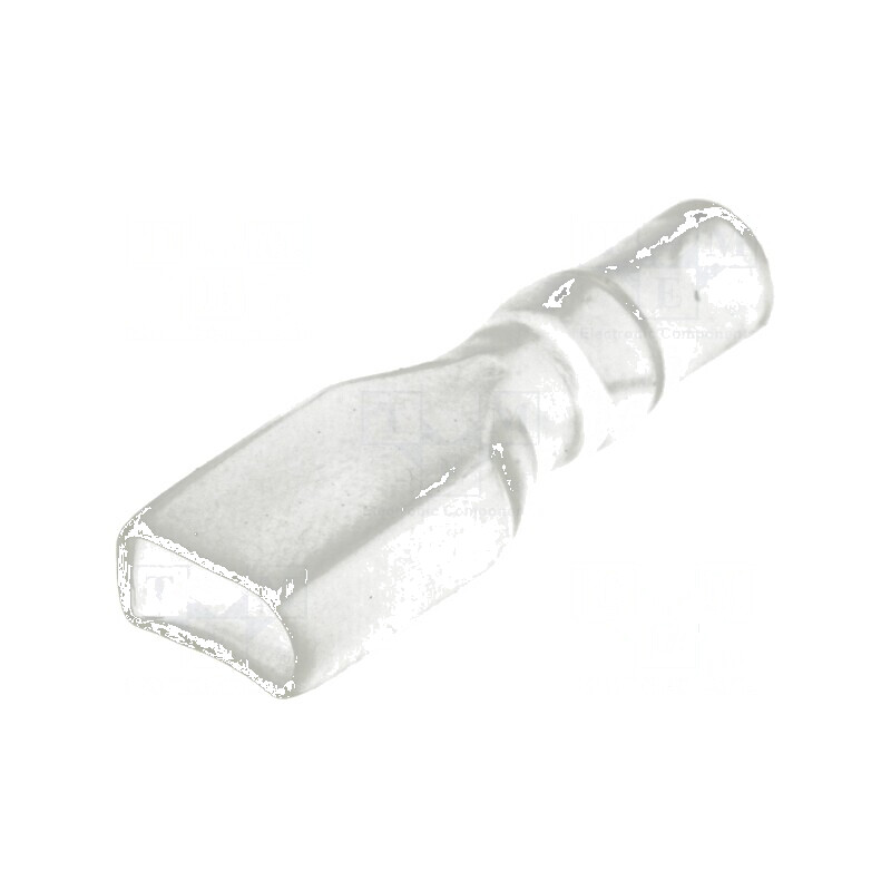 Carcase terminale drept PVC pentru conectori 6,3mm | Electronic-mag.ro | Componente Electronice