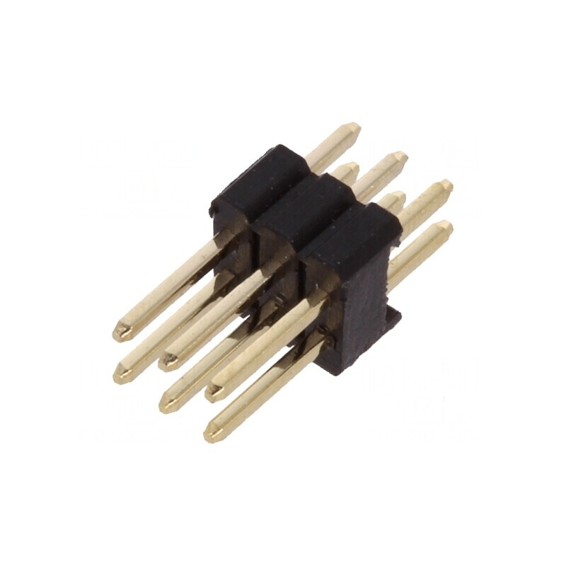 Conector şir pini tată 6 pini 1,27mm THT | Electronic-mag.ro | Componente Electronice