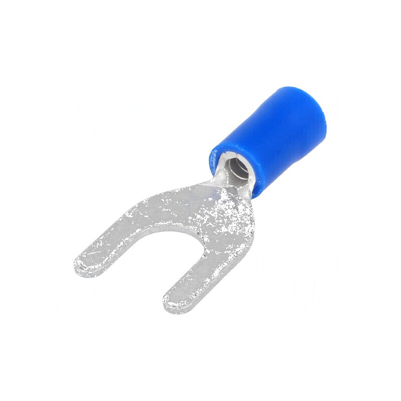 Furcă M6 Ø 6,4mm 1,5÷2,5mm² crimpată pe cablu izolată | Electronic-mag.ro | Componente Electronice