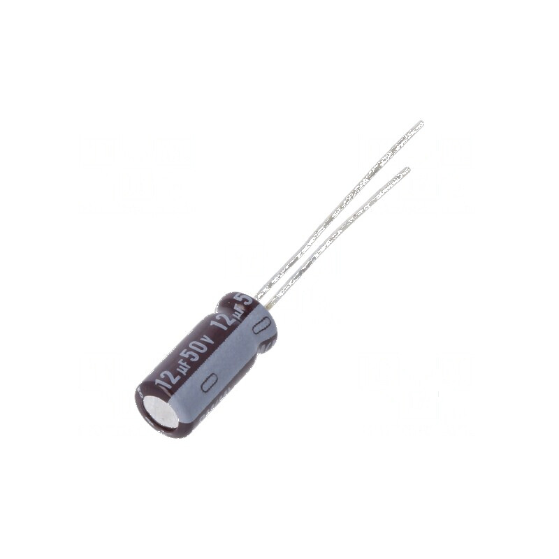 Condensator electrolitic low ESR THT 12uF 50V Ø5x12,5mm | Electronic-mag.ro | Componente Electronice