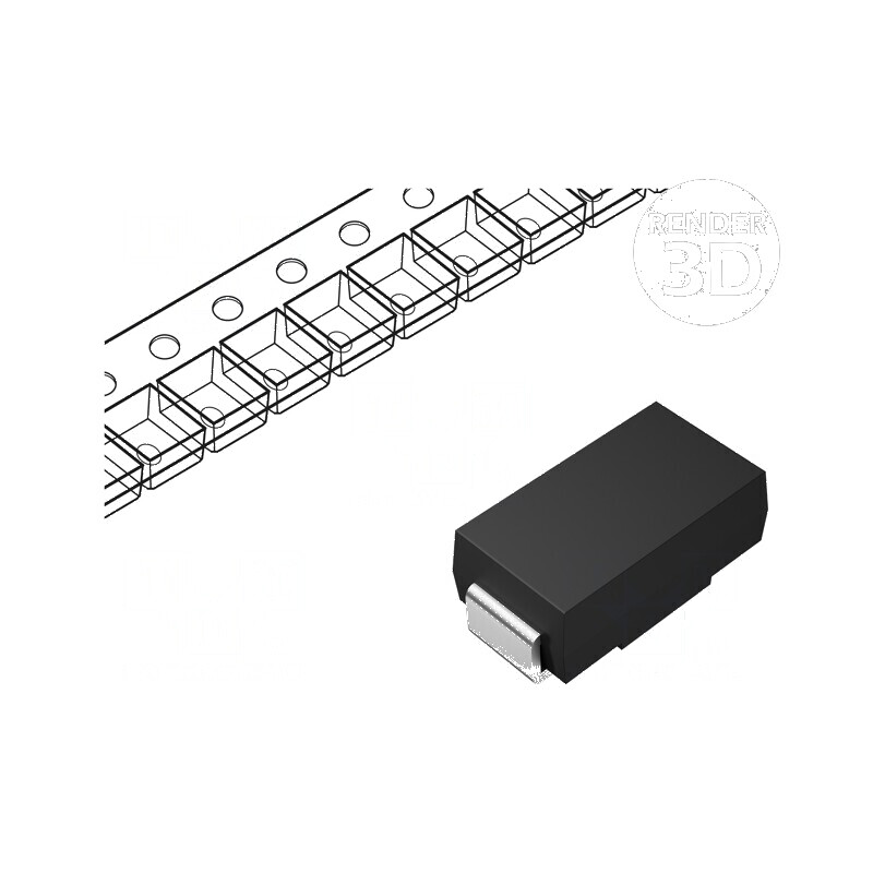 Diodă TVS 400W 21,05V 13,7A unidirecțională DO214AC | Electronic-mag.ro | Componente Electronice