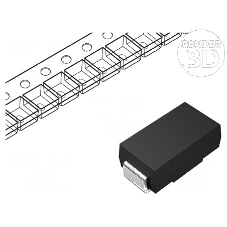 Diodă TVS 400W 21,05V 13,7A unidirecțională DO214AC | Electronic-mag.ro | Componente Electronice