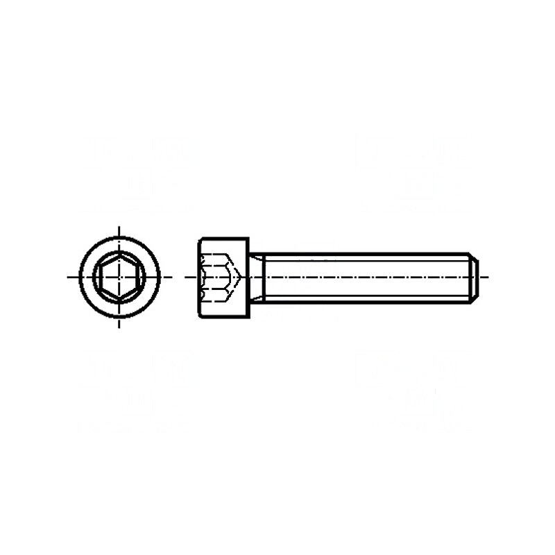 Şurub M2,5x10 Cap Rotund Imbus HEX 2mm DIN 912 | Electronic-mag.ro | Componente Electronice