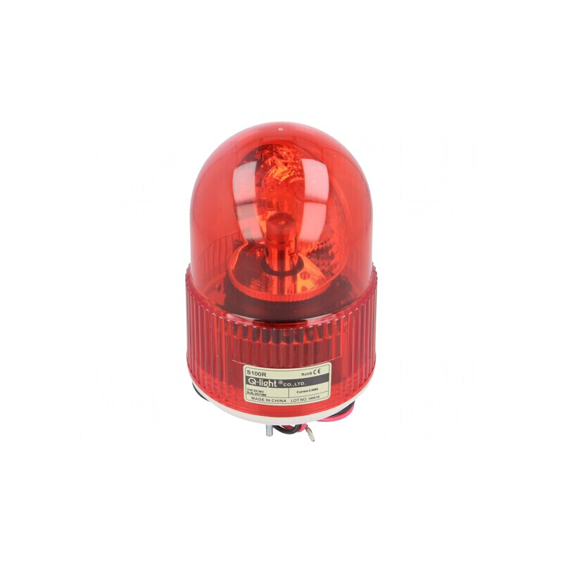 Semnalizator Luminos Rotativ Roșu 24VDC IP44 | Electronic-mag.ro | Componente Electronice Semnalizator Luminos Rotativ Roșu 24VDC IP44 | Electronic-mag.ro | Componente Electronice