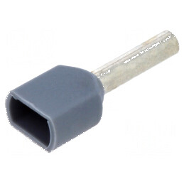 Vârf tub de capăt izolată dublă cupru 0,75mm² 8mm cositorit | Electronic-mag.ro | Componente Electronice