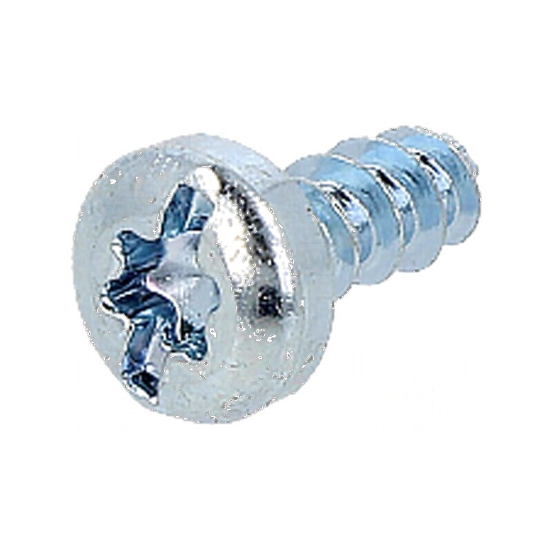Şurub pentru plastic 4x10 mm cu cap rotund crestat, Torx® zincat | Electronic-mag.ro | Componente Electronice