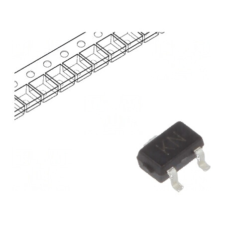 Tranzistor N-MOSFET unipolar 30V 0,1A SOT323 ESD | Electronic-mag.ro | Componente Electronice