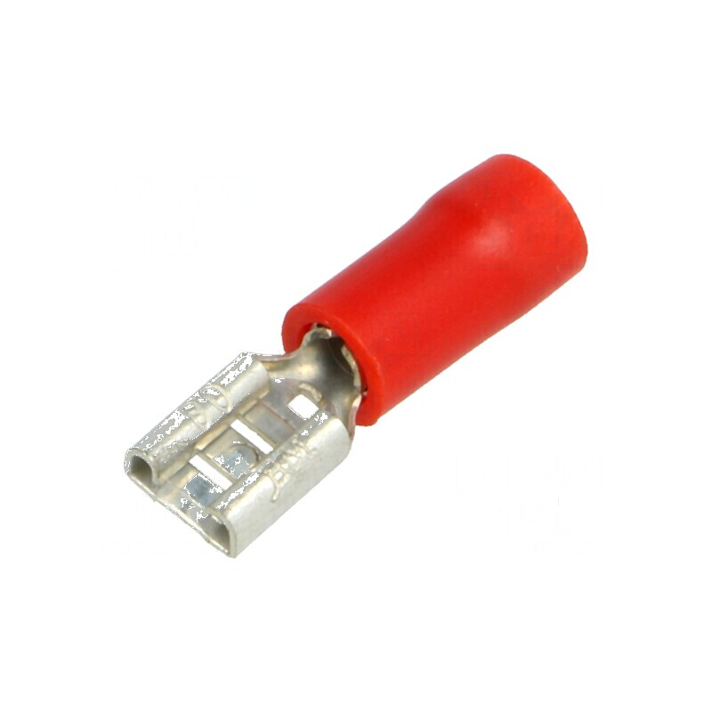 Terminal plat 4,8mm mamă 0,25-1,5mm2 crimpat pe cablu | Electronic-mag.ro | Componente Electronice