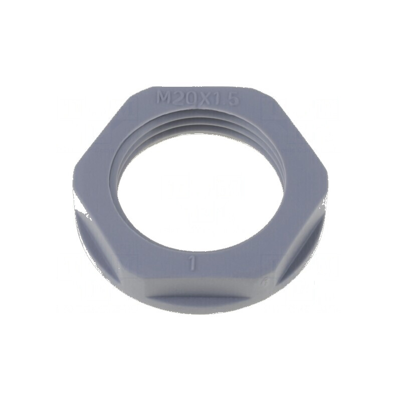 Piuliță M25 poliamidă gri închis 32mm -40÷100°C Pas 1,5 | Electronic-mag.ro | Componente Electronice