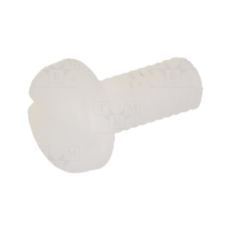 Şurub M2,5x6 Cap Rotund Crestă 0,7mm Poliamidă | Electronic-mag.ro | Componente Electronice