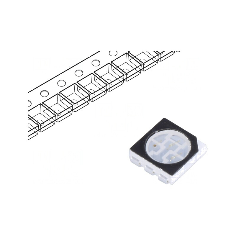 LED SMD 5050 RGB PLCC6 5,5x5x1,5mm 120° 20mA | Electronic-mag.ro | Componente Electronice LED SMD 5050 RGB PLCC6 5,5x5x1,5mm 120° 20mA | Electronic-mag.ro | Componente Electronice