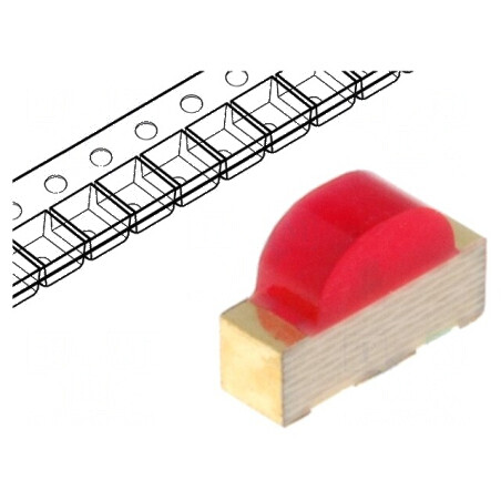 LED SMD 1104 roșu 3x2x1mm 120° 2÷2,5V 20mA | Electronic-mag.ro | Componente Electronice