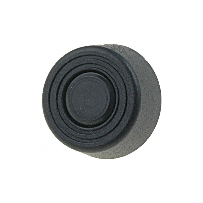 Picioruş montare rapidă negru polietilenă 6mm | Electronic-mag.ro | Componente Electronice