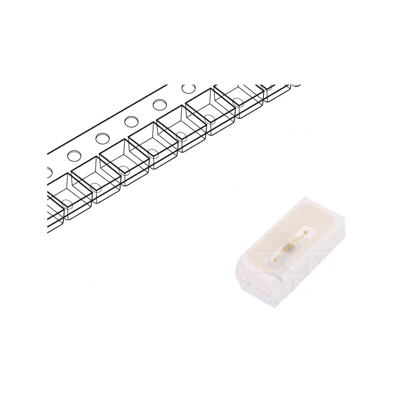 LED SMD 3014 Verde 0,84-2,7lm 280-900mcd 3x1,4x1,2mm 120° | Electronic-mag.ro | Componente Electronice