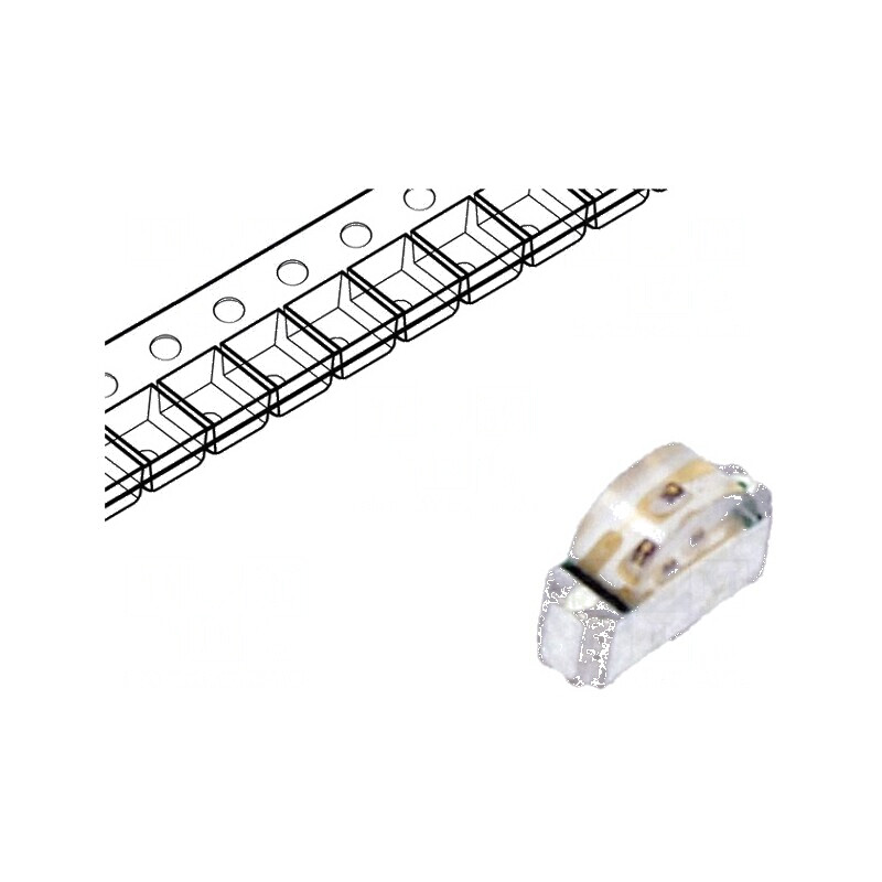 LED SMD 1208 roșie/verde 3x2x1mm 130° 2V 20mA | Electronic-mag.ro | Componente Electronice