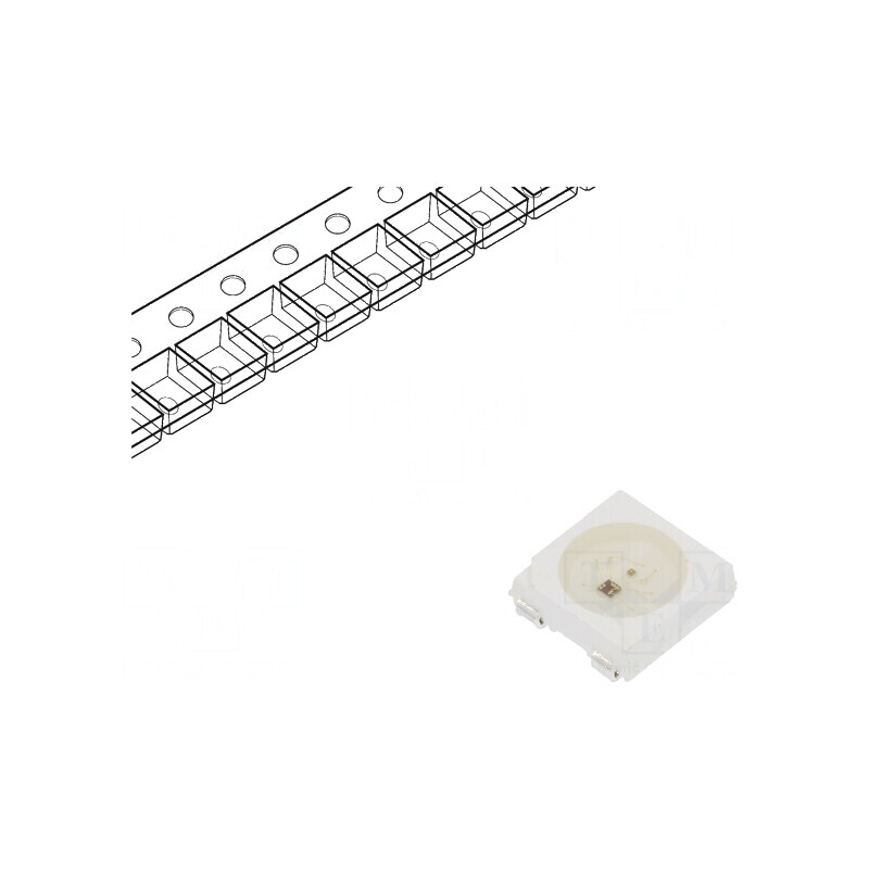 LED SMD 5050 RGB Programabil 5x5x1,6mm 3,7÷5,5VDC | Electronic-mag.ro | Componente Electronice