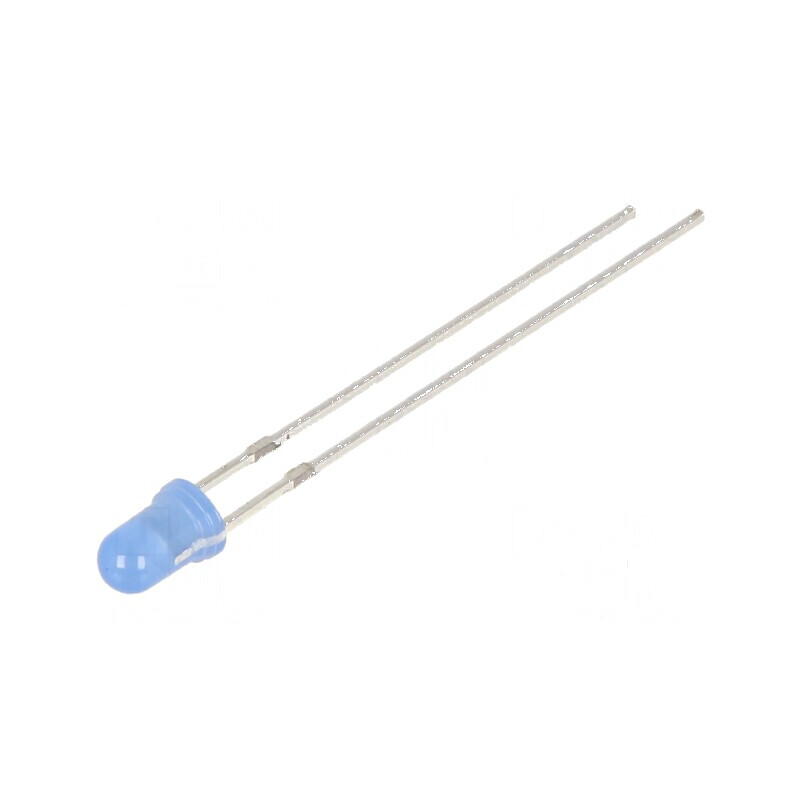 LED 3mm albastru 330-500mcd 40° convex 102mW | Electronic-mag.ro | Componente Electronice