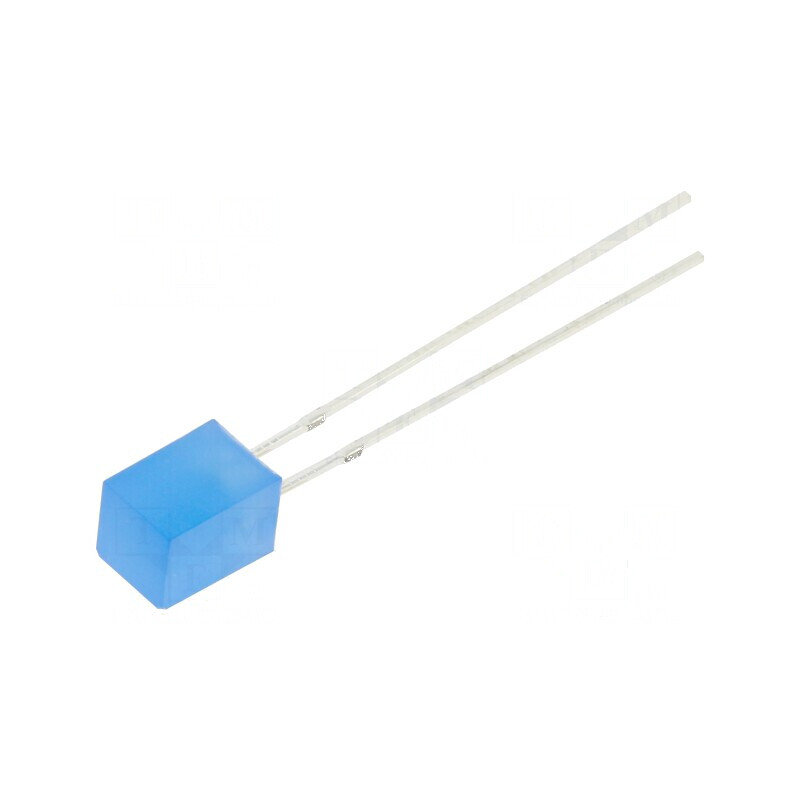 LED dreptunghiular albastru 5x5x7mm 220-330mcd 140° 20mA | Electronic-mag.ro | Componente Electronice
