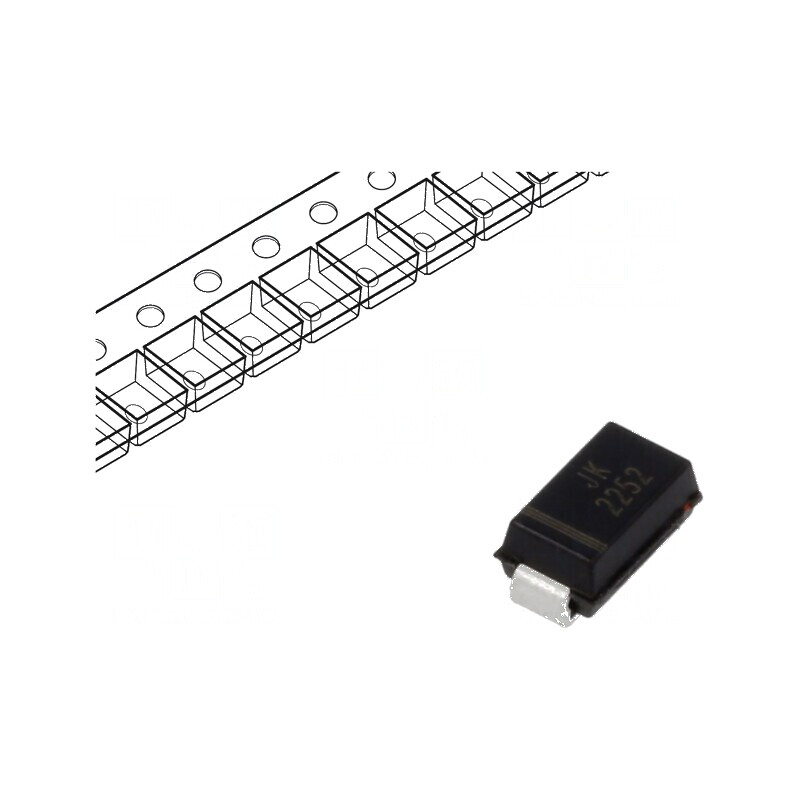 Diodă TVS 0,4kW 33,3V-36,8V 8,3A Unidirecțională SMA | Electronic-mag.ro | Componente Electronice