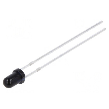 Fotodiodă 3mm THT 950nm neagră difuză | Electronic-mag.ro | Componente Electronice