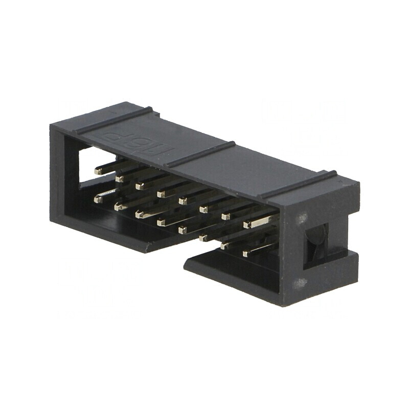 Conector IDC soclu tată 16 PIN THT aurit 2,54mm | Electronic-mag.ro | Componente Electronice